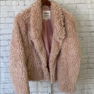 Pink Dylan Los Angeles Faux Fur Coat XL